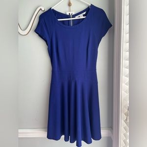 DVF Blue Flare dress “Delyse”